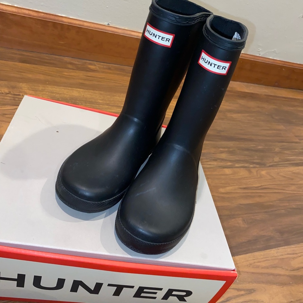 Little Girl Black Hunter Boot Size 13